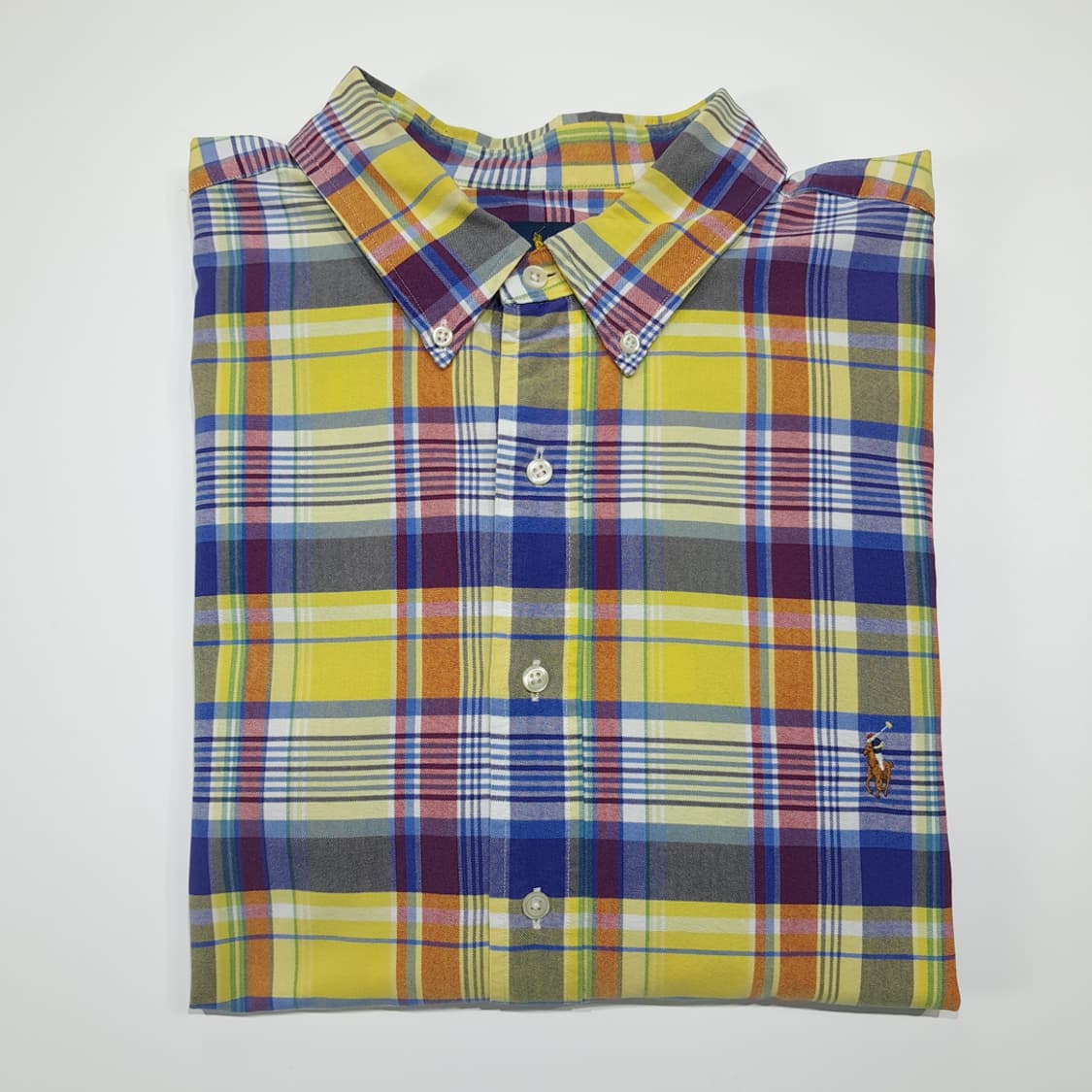CL503 2XB 폴로 90s 코튼 매드라스체크 멀티컬러 셔츠 남방 상품이미지7