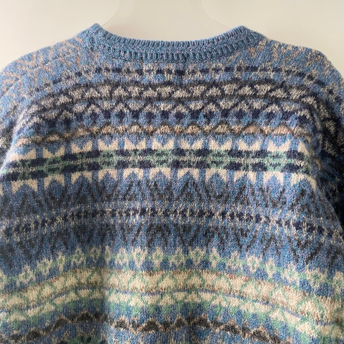 빈티지 노르딕 퓨어 울 라운드 니트 상품이미지7