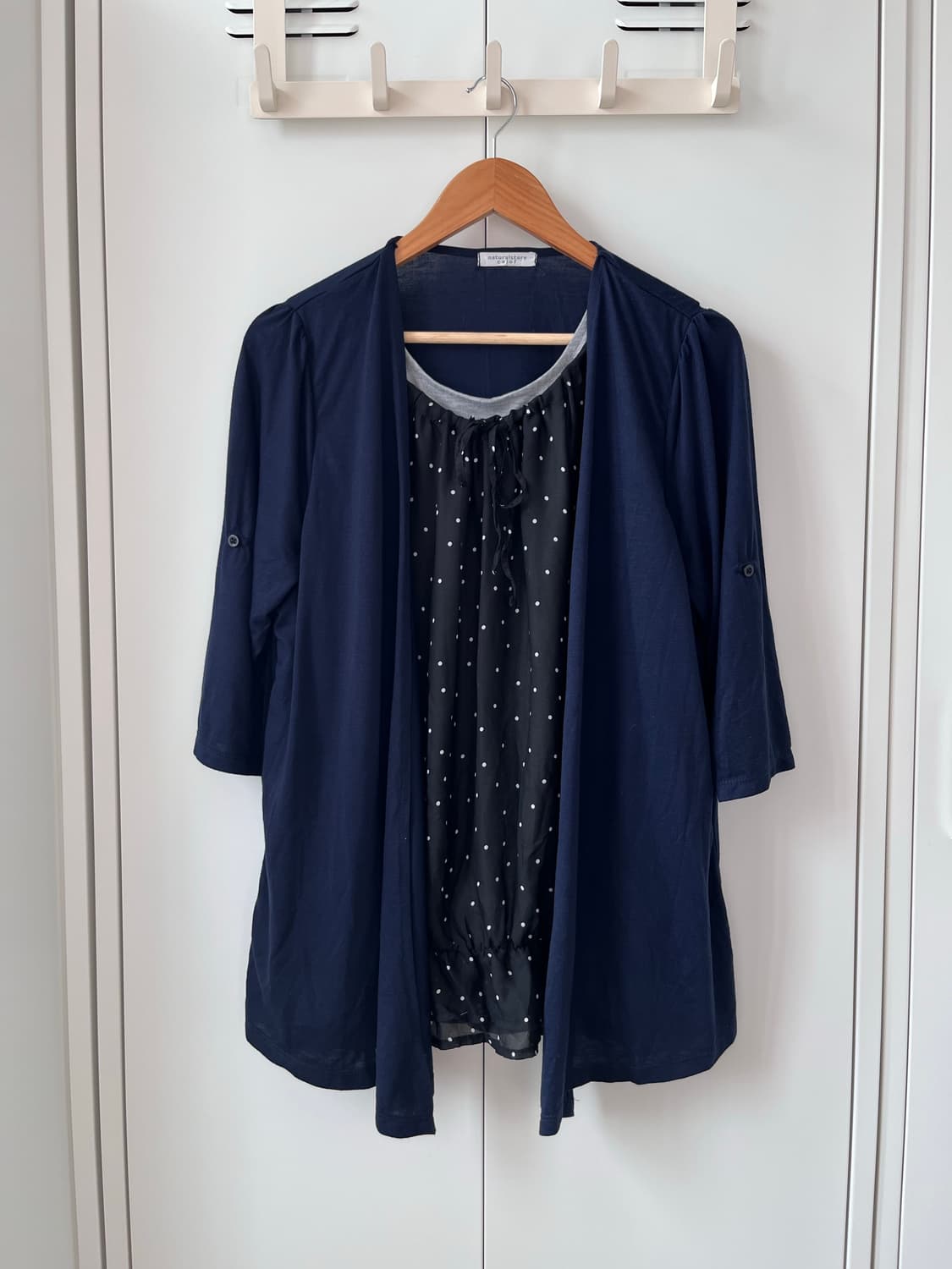 Naturalstore calof 도트 레이어드 바선생 원피스 상품이미지4