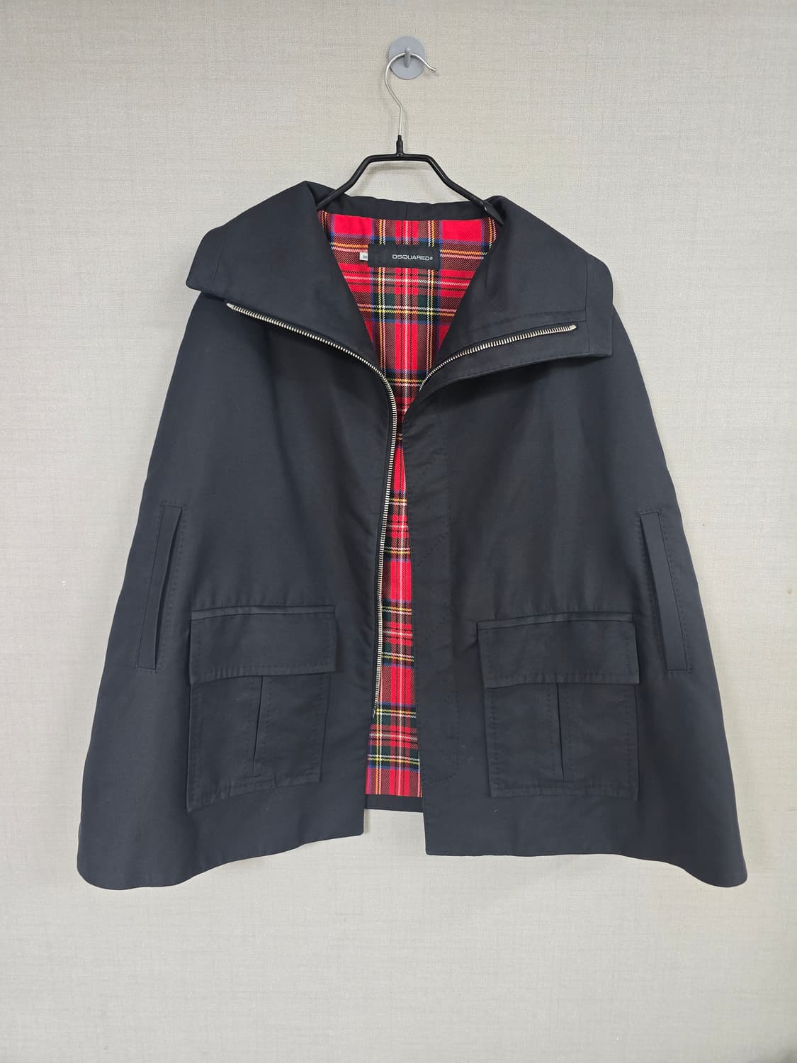 매장판 디스퀘어드2 귀여운 판초스타일 자켓 차콜 상품이미지2