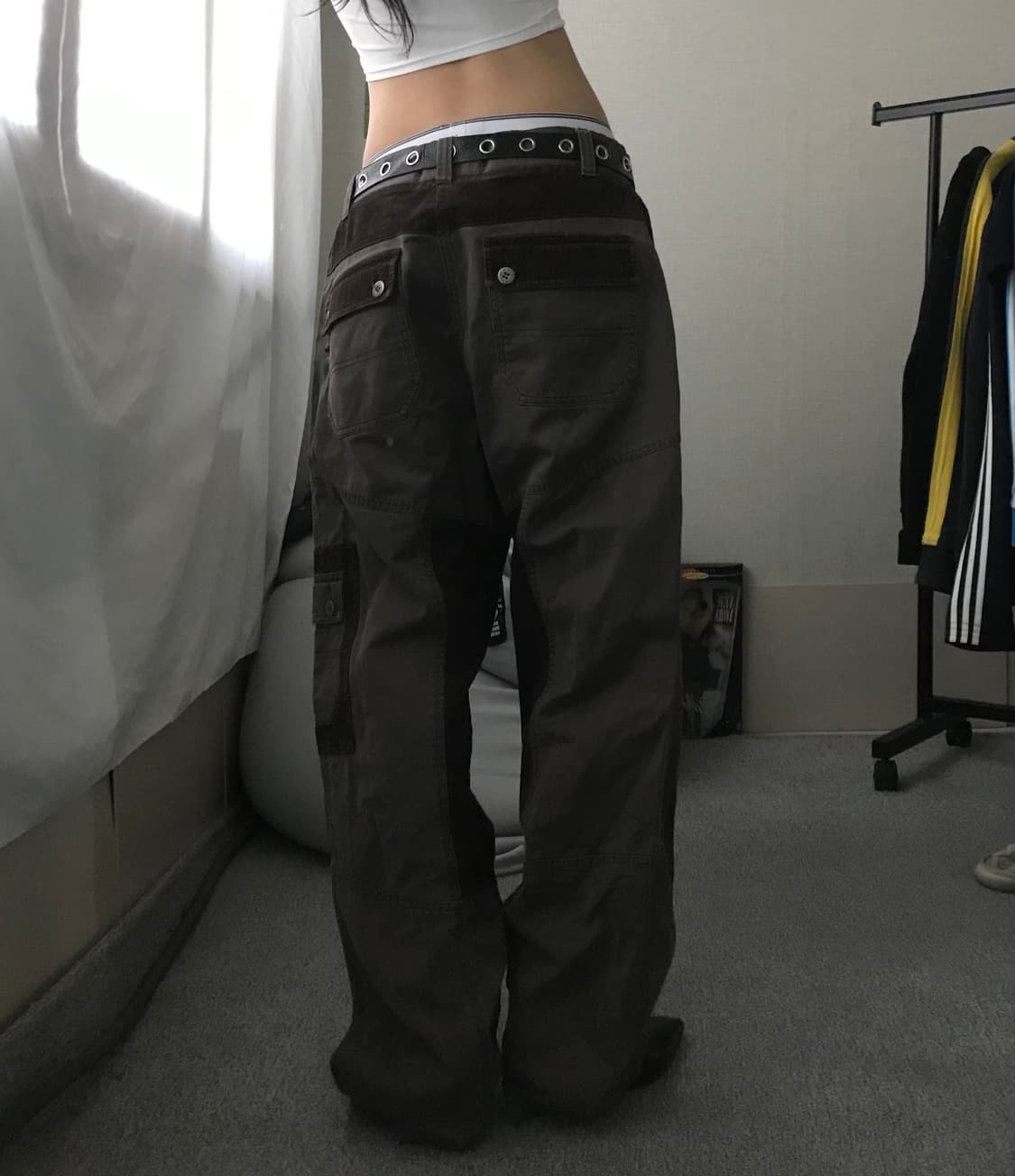 후부 00s 브라운 와이드핏 팬츠 상품이미지3