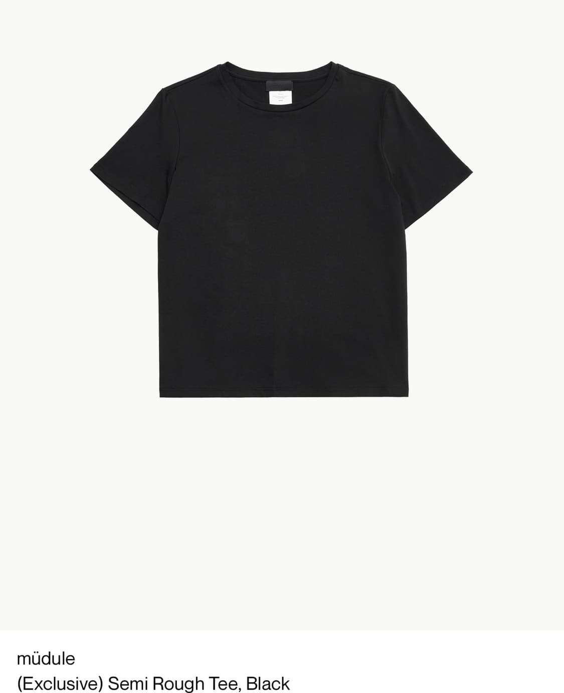 [3] 머듈 Semi Rough Tee, Black 상품이미지1