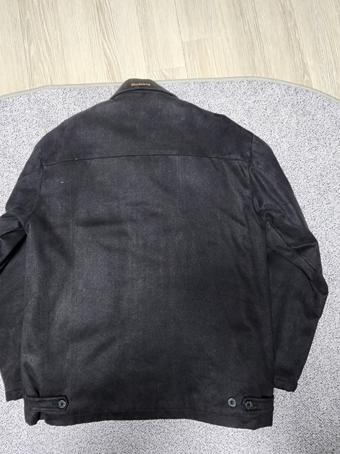 버버리 블랙 스웨이드 자켓 105 상품이미지2