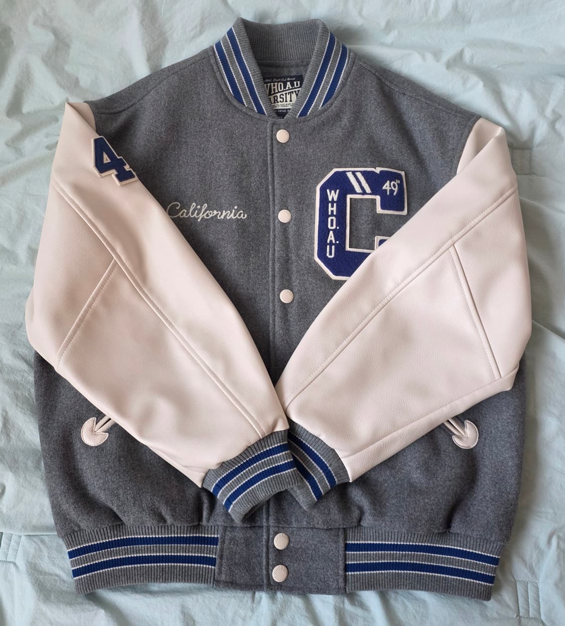 후아유 울 바시티 자켓 xl 105 상품이미지3