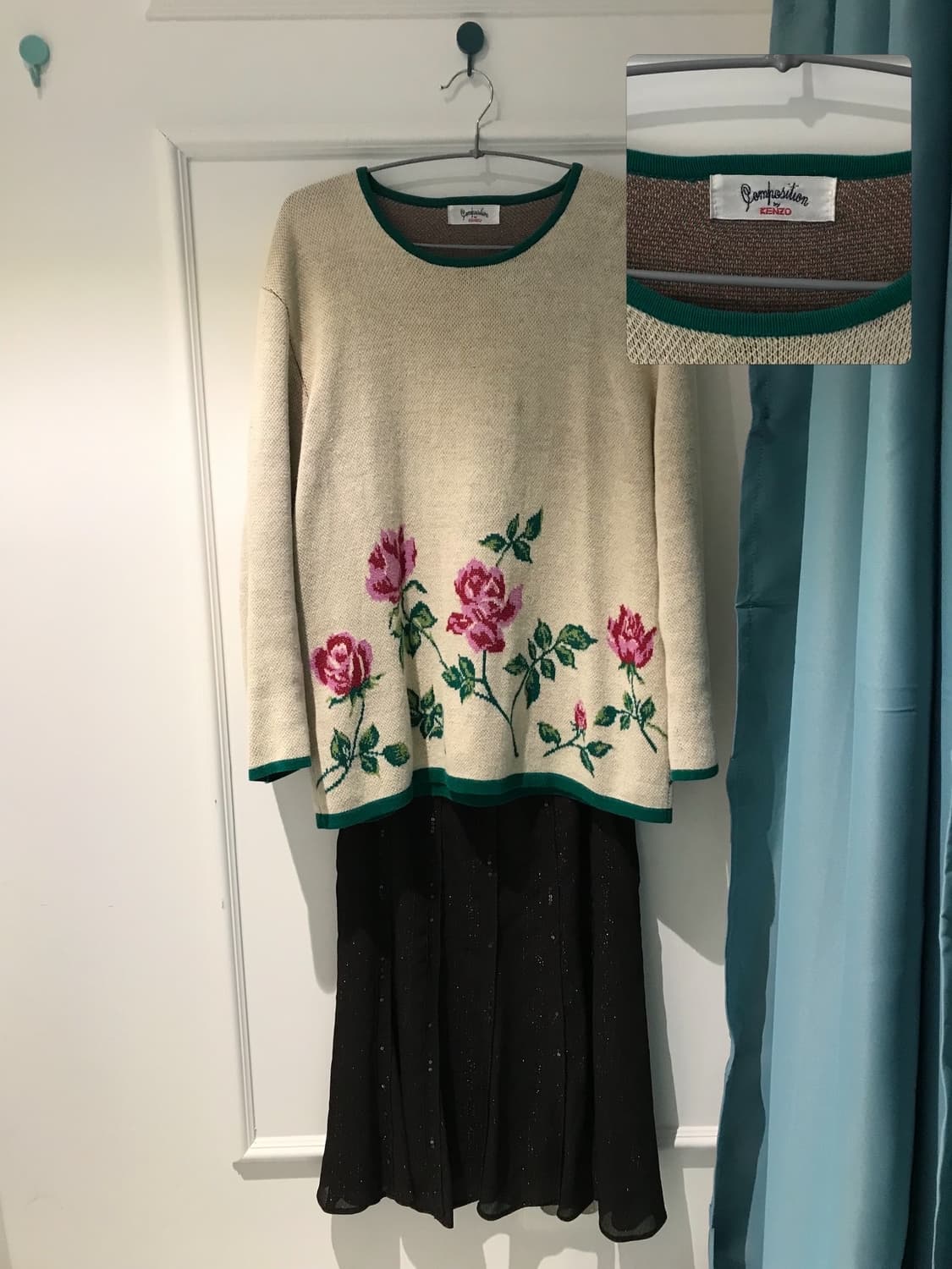 플라워 니트와 은은한 스팽글이 포인트인 스커트 조합🌷 상품이미지7