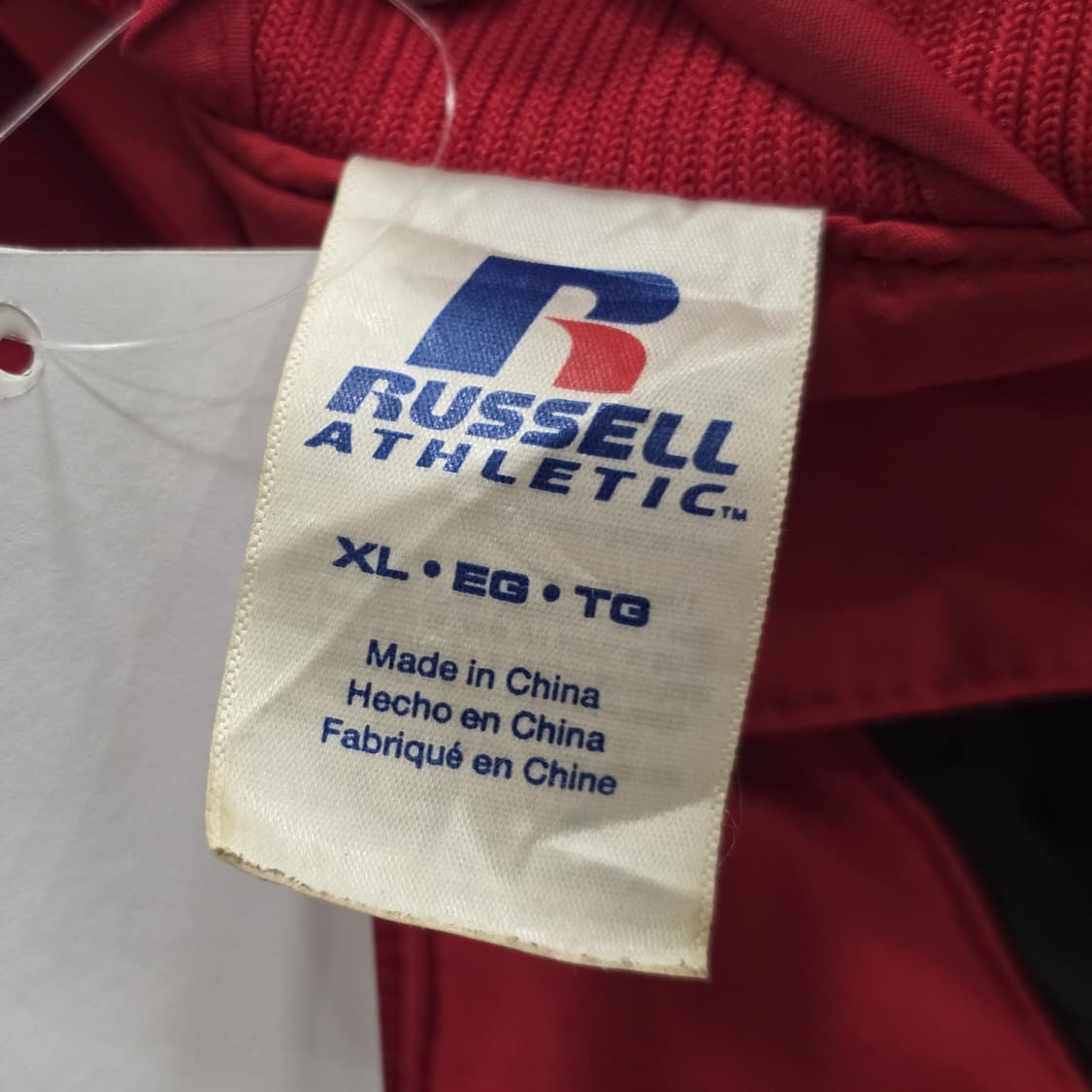 RUSSELL ATHLETIC 베이스볼 워머 재킷 윈드브레이커 레드 XL 상품이미지3