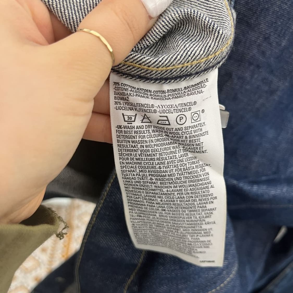 리바이스 엔지니어드진 레트로 캐주얼 빈티지 데님자켓 M C10734 상품이미지6