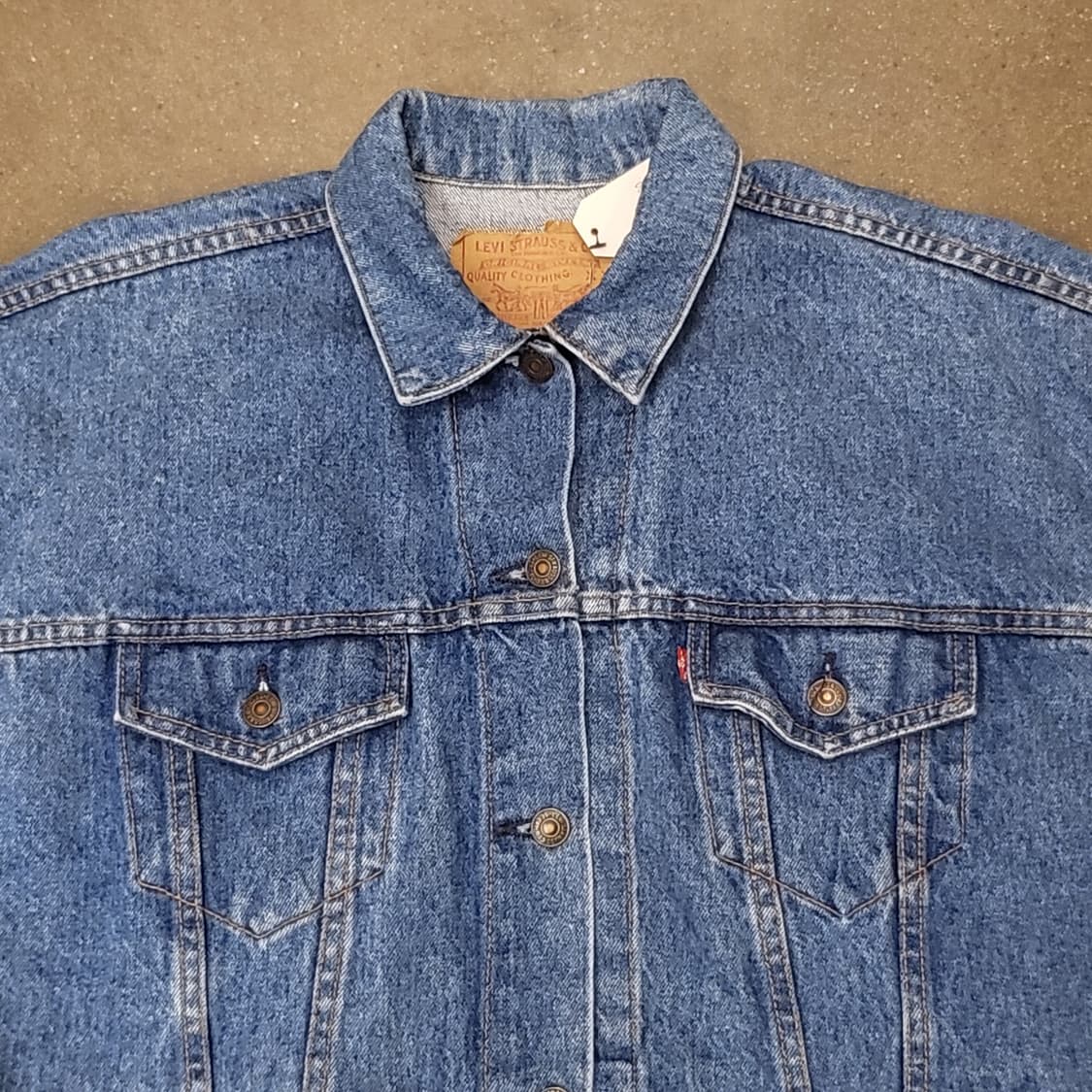 90s Made in USA 빈티지 리바이스 오버핏 데님자켓 청자켓 상품이미지3