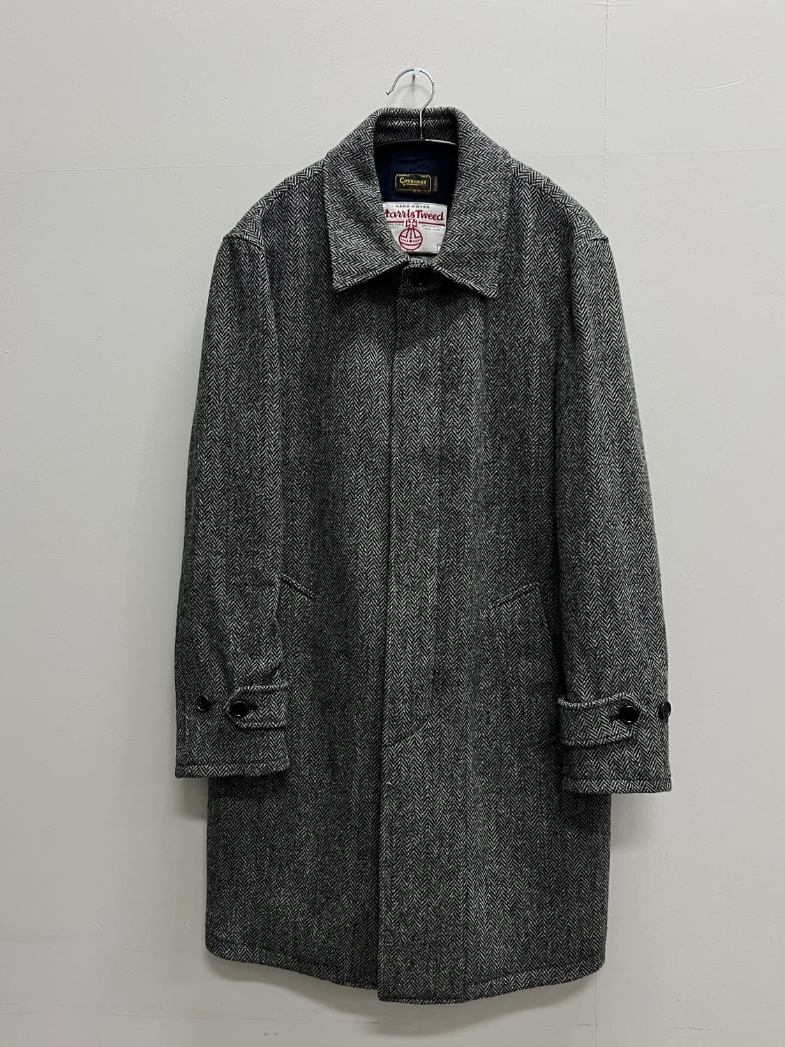 커버낫 해리스트위드 해링본 맥코트 그레이 상품이미지2