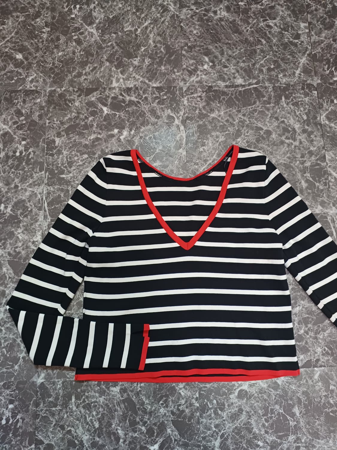 자라(ZARA) 스트라이프 크롭 니트 (새상품) 상품이미지2