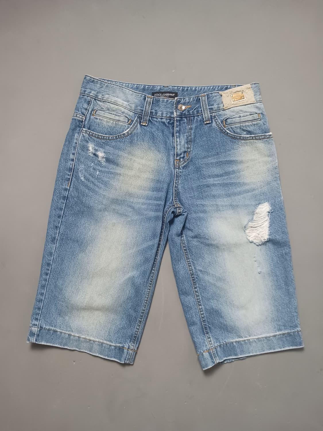 [32] 돌체앤가바나 데미지 앵클 데님 청반바지 상품이미지1