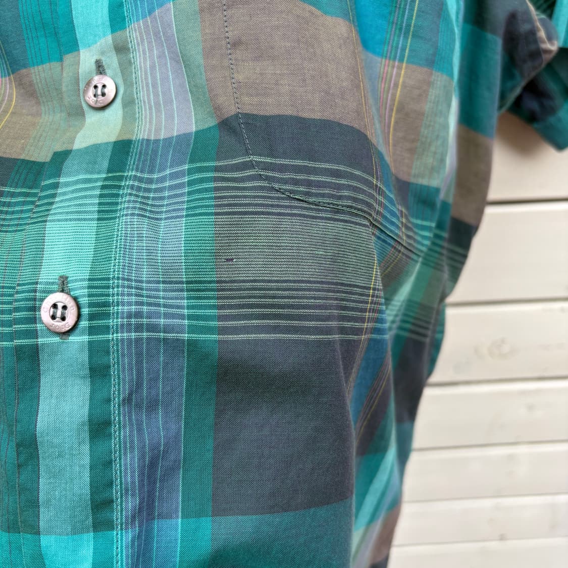 Dior 90s 디올 체크 반팔 셔츠 상품이미지5