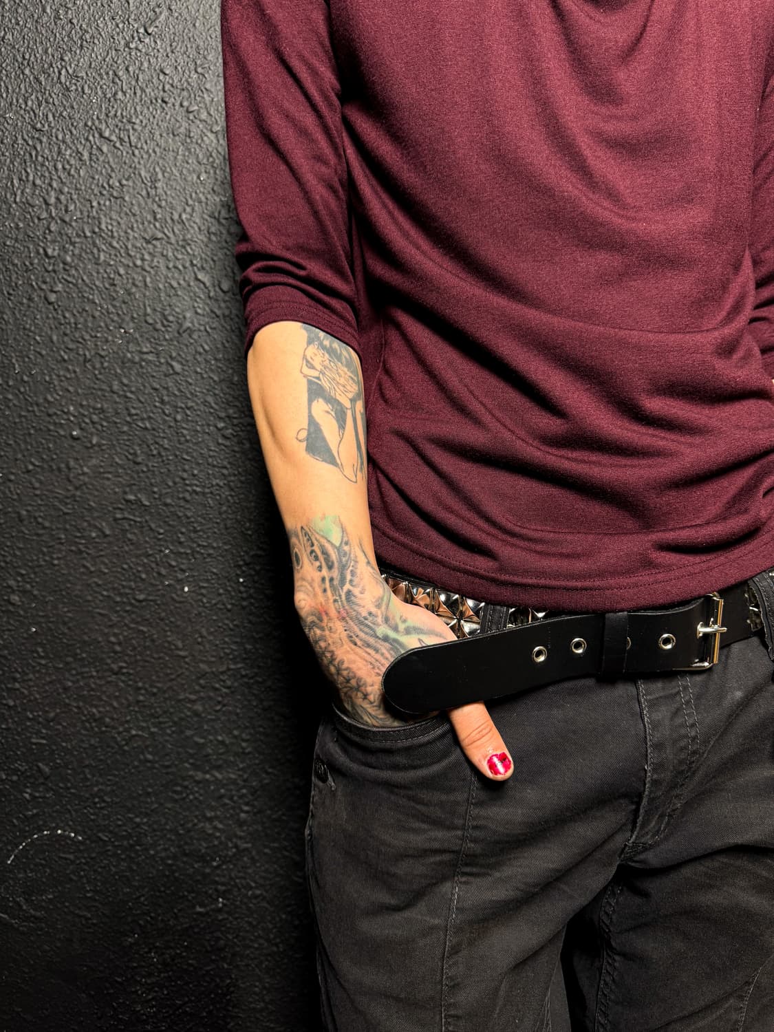 in the attic - Layered 3/4 Sleeve Tshirt 상품이미지3