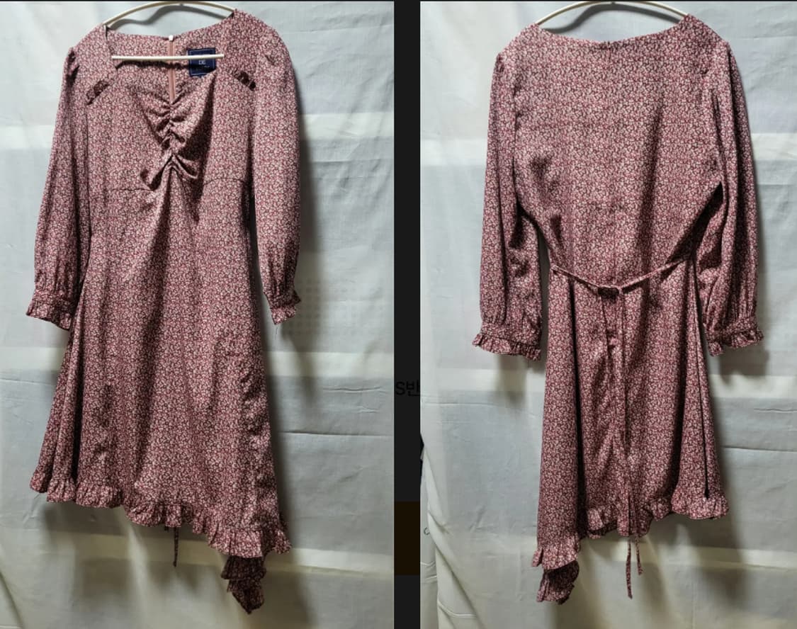 살롱드욘 언발란스 미니 원피스 상품이미지1