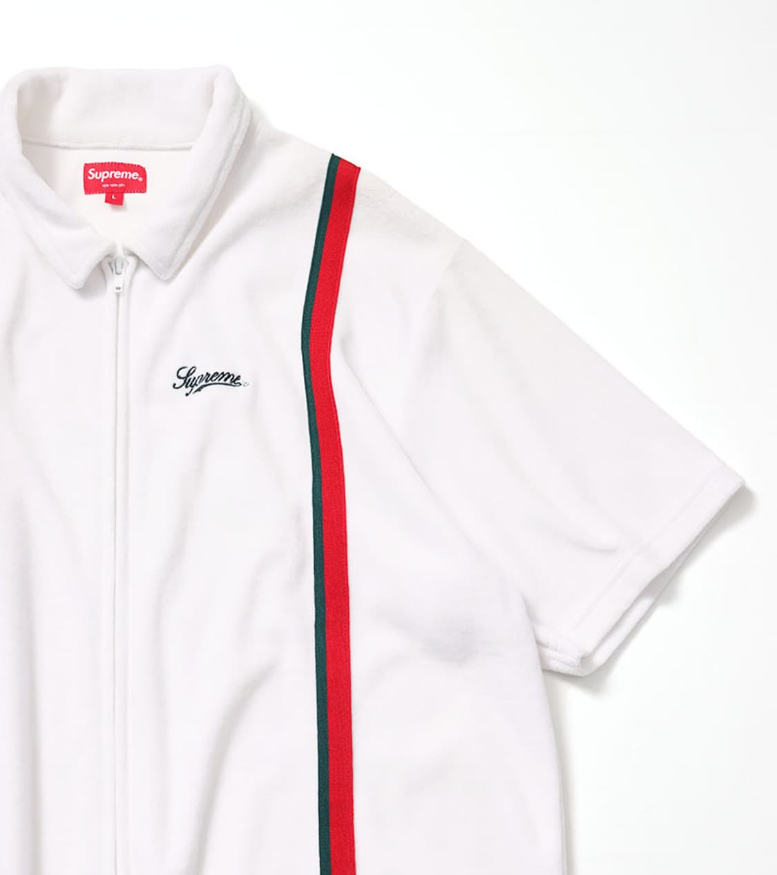 SUPREME - VELOUR WARM UP SHIRT 상품이미지5