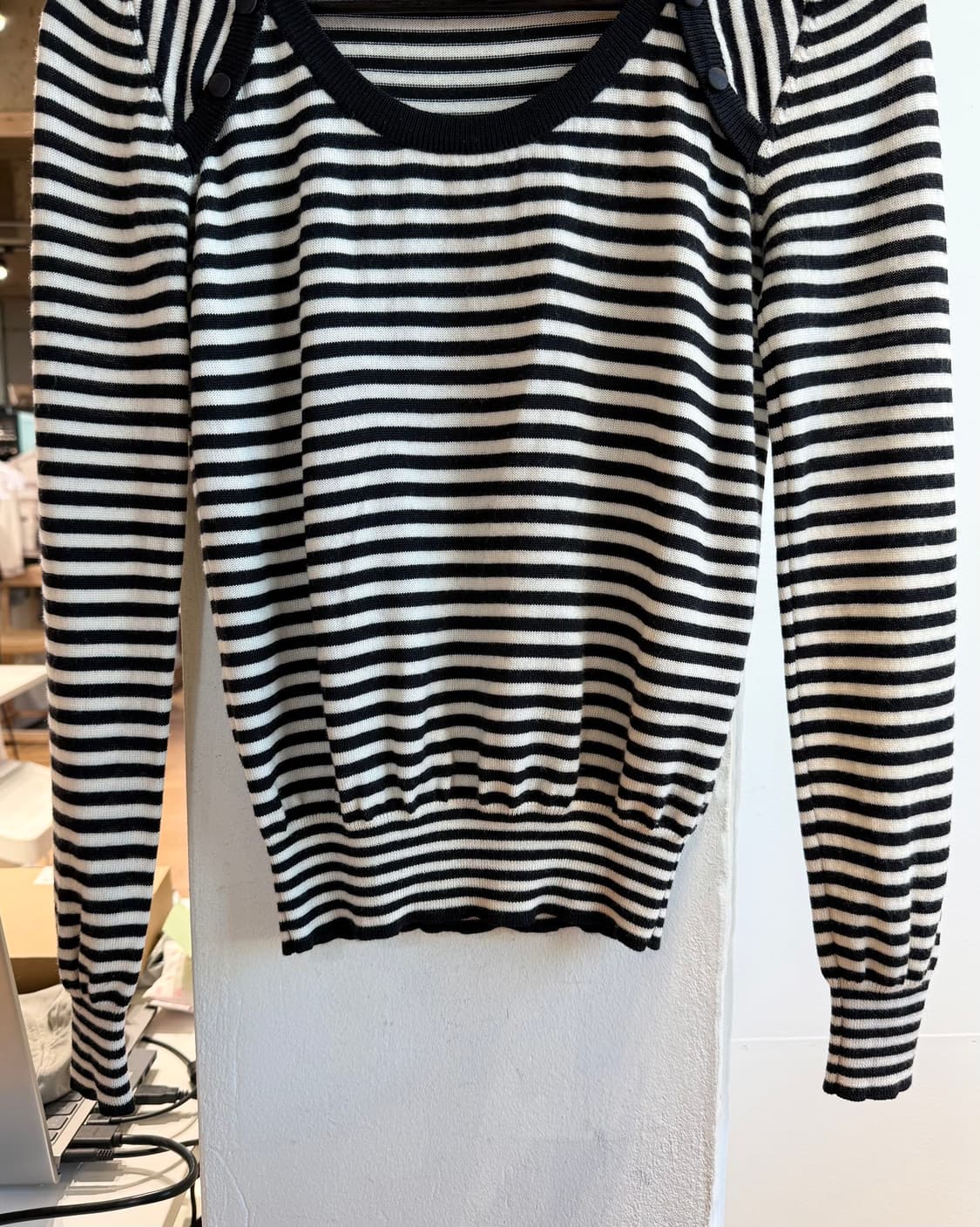 돌체앤가바나 스트라이프 블랙 스트라이프 니트 상품이미지6