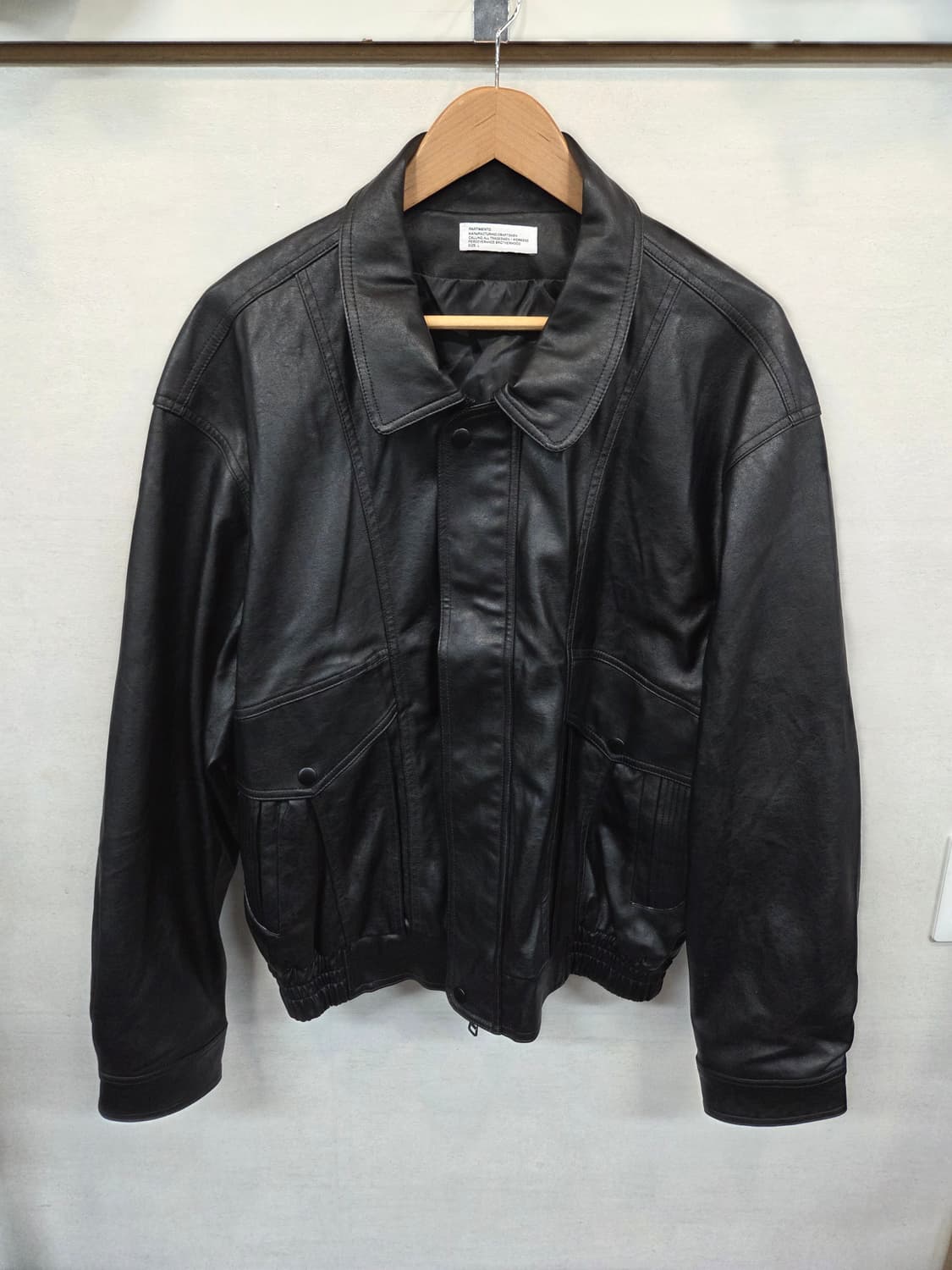 파르티멘토 투웨이 레더 봄버자켓 L 오버핏  상품이미지1