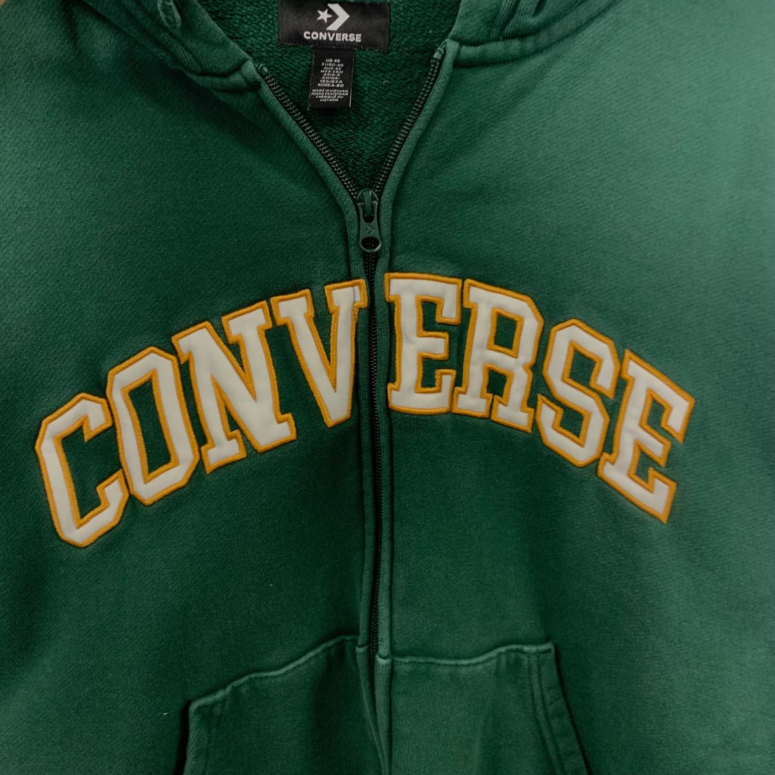 컨버스 y2k 와투케 스펠아웃 그린 후드집업 상품이미지4