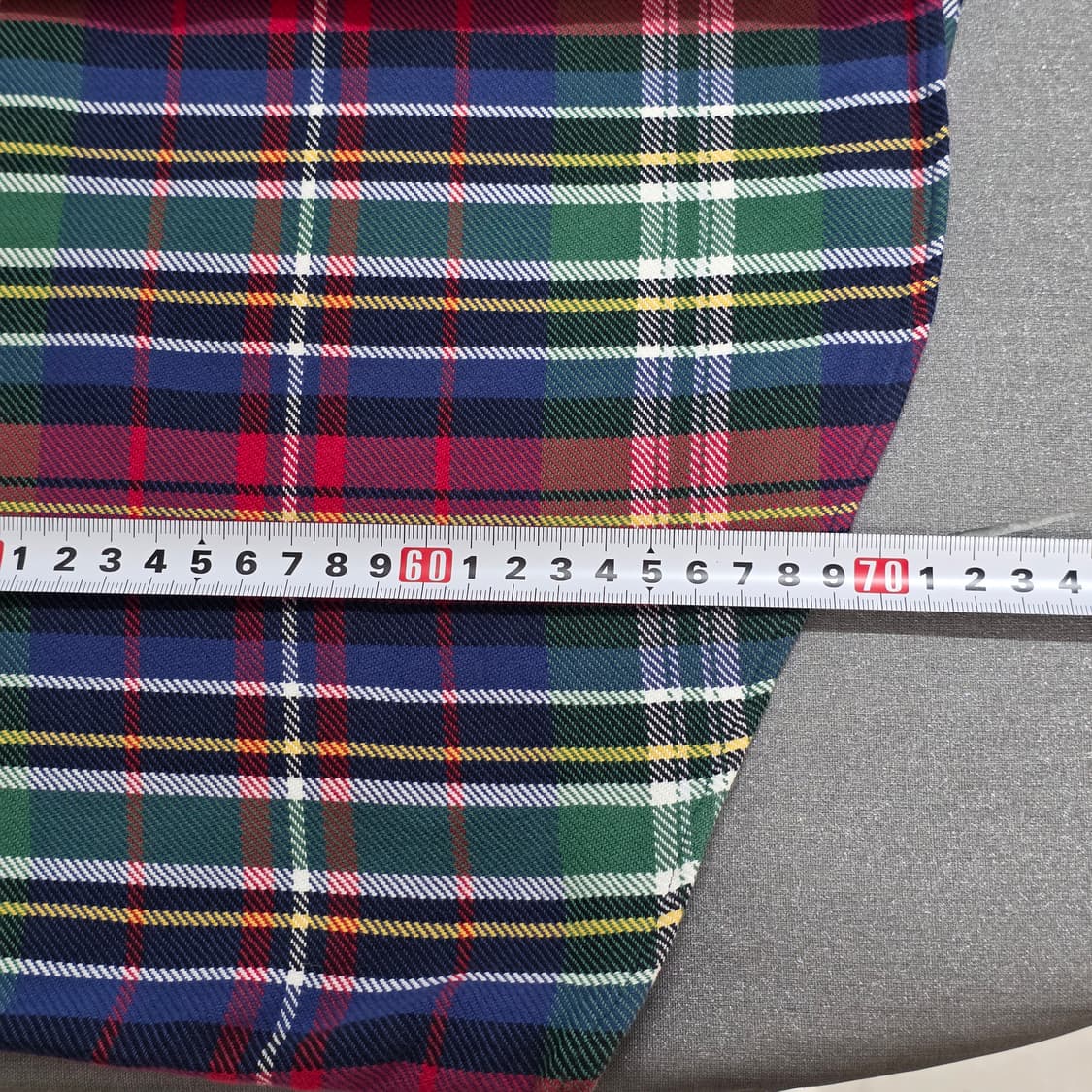 L) 폴로 랄프로렌 빈티지 플란넬 체크셔츠 그린 레드 상품이미지8