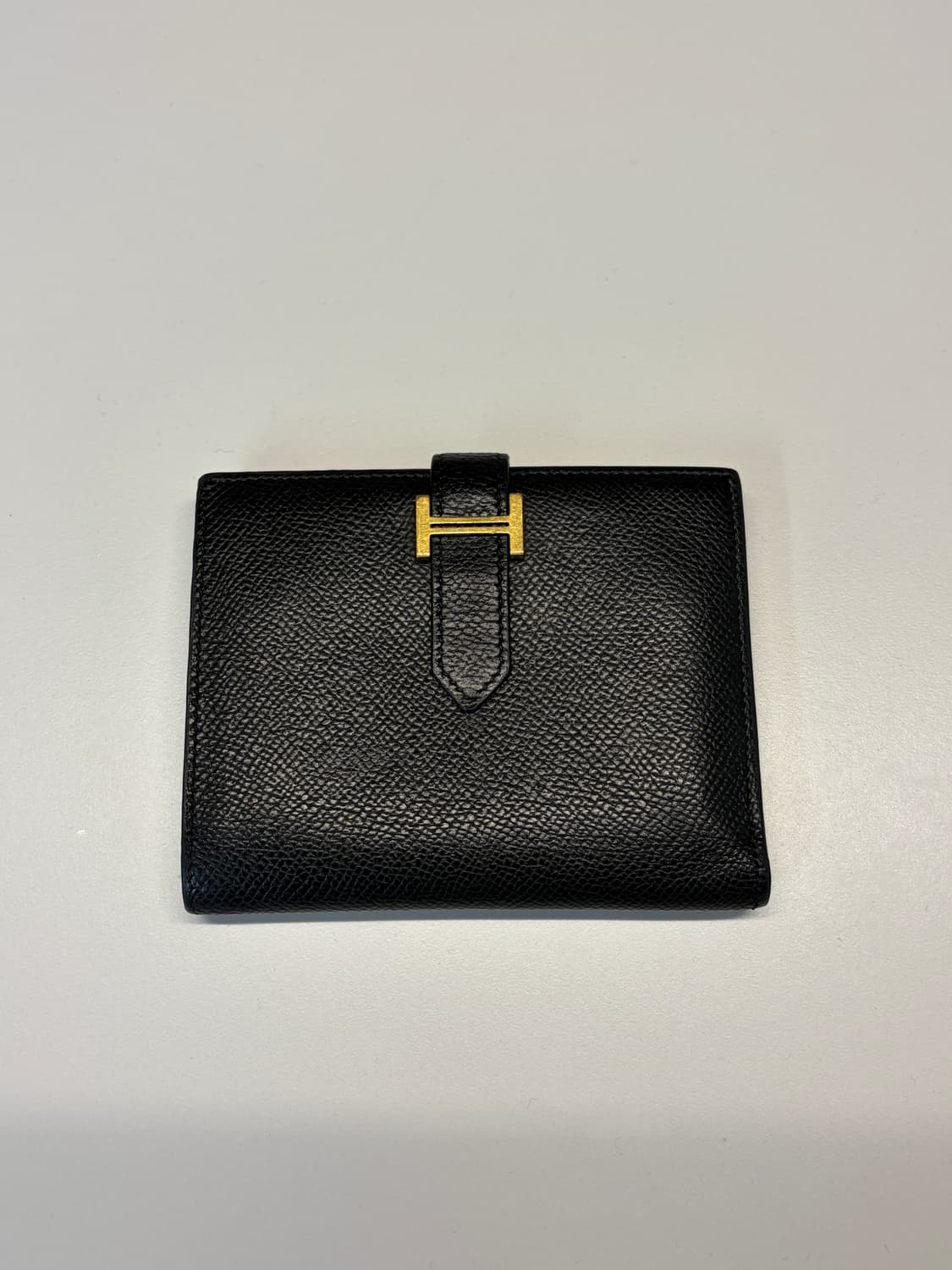 에르메스 베안 반지갑 블랙 금장 상품이미지1