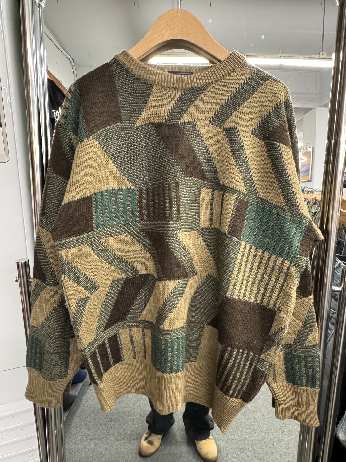 japanese vintage 패턴 니트 상품이미지1