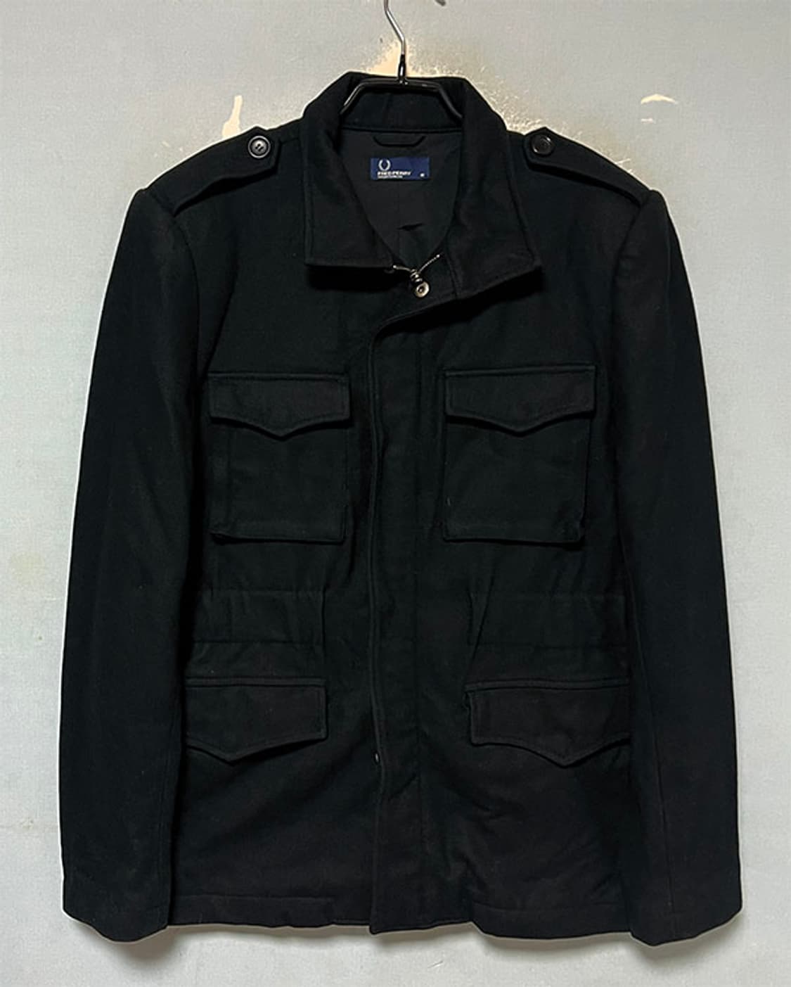 프레드페리 남자 모직 하프자켓 블랙 M 95 상품이미지1