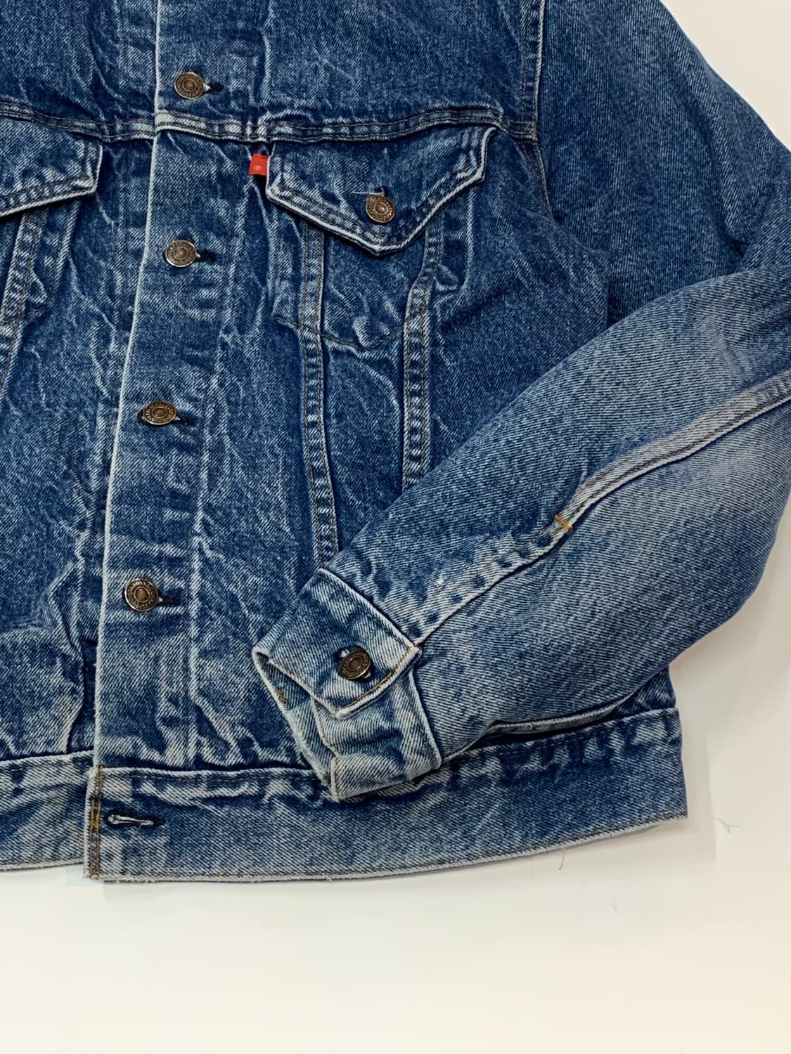 70s 리바이스 70505 블랭킷 라이닝 데님 트러커 자켓 상품이미지6