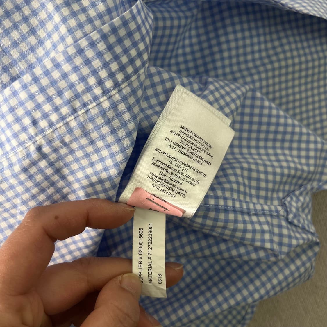 100 폴로랄프로렌 체크 코튼 셔츠  상품이미지7