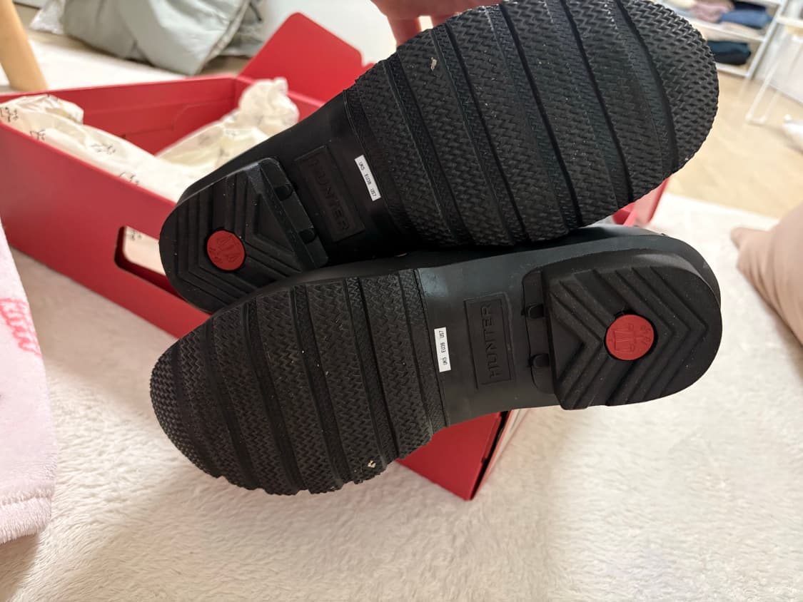 Hunter 오리지널 톨 레인부츠 블랙 풀박 UK5(240-245) 상품이미지5