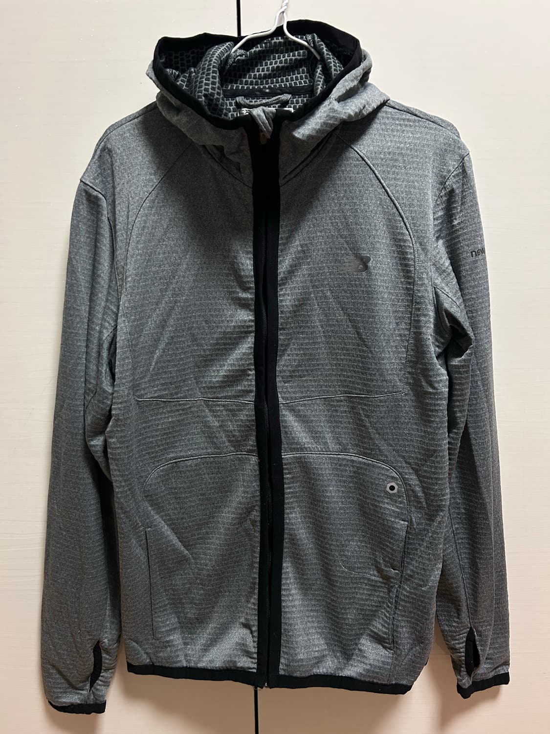 뉴발란스 그레이 후드 집업 L 상품이미지1