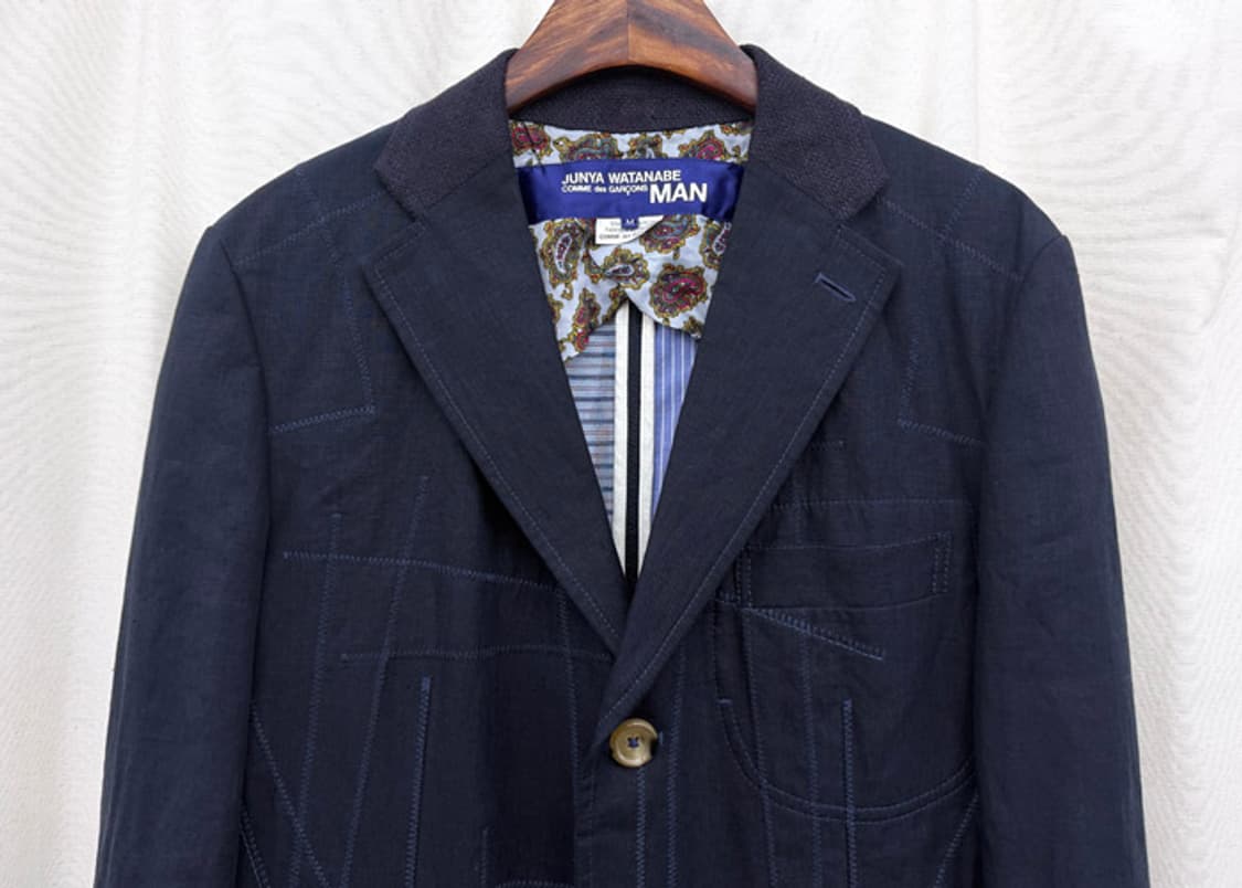 준야와타나베 린넨 패치워크 코트 상품이미지2