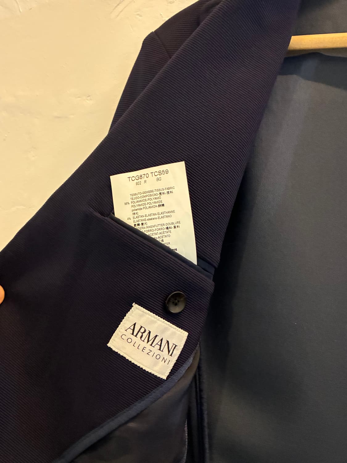 Armani Collezioni 네이비 블루 블레이저 46 상품이미지6