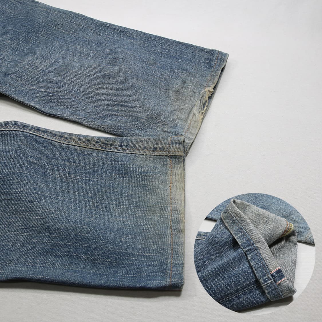 (착용컷) EDWIN 505ZX 셀비지 진 (남성용 31.5) 상품이미지10