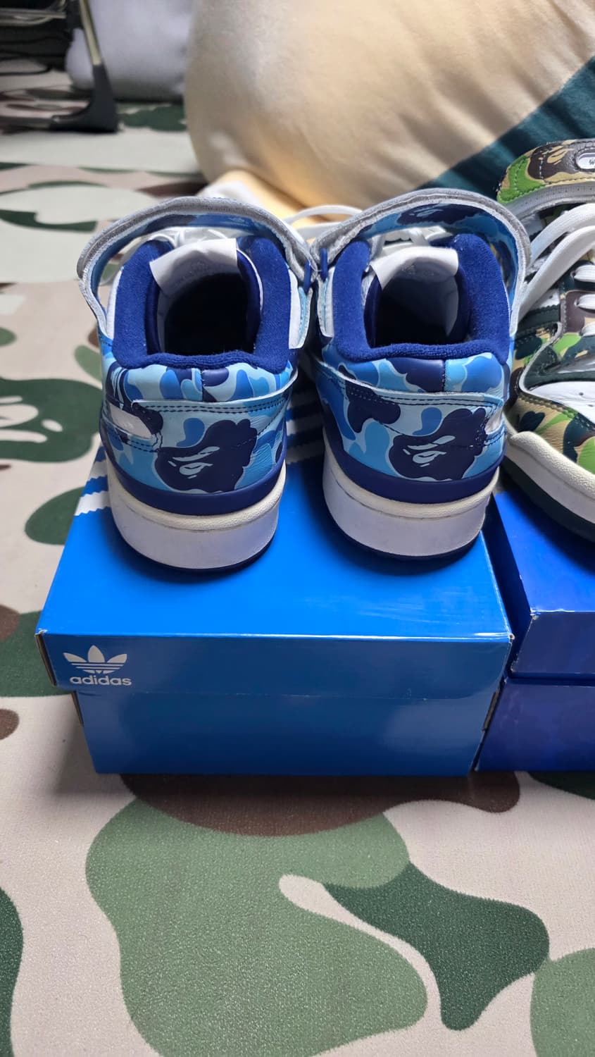 260 베이프 아디다스 포럼 로우 블루 카모  BAPE adidas 상품이미지4