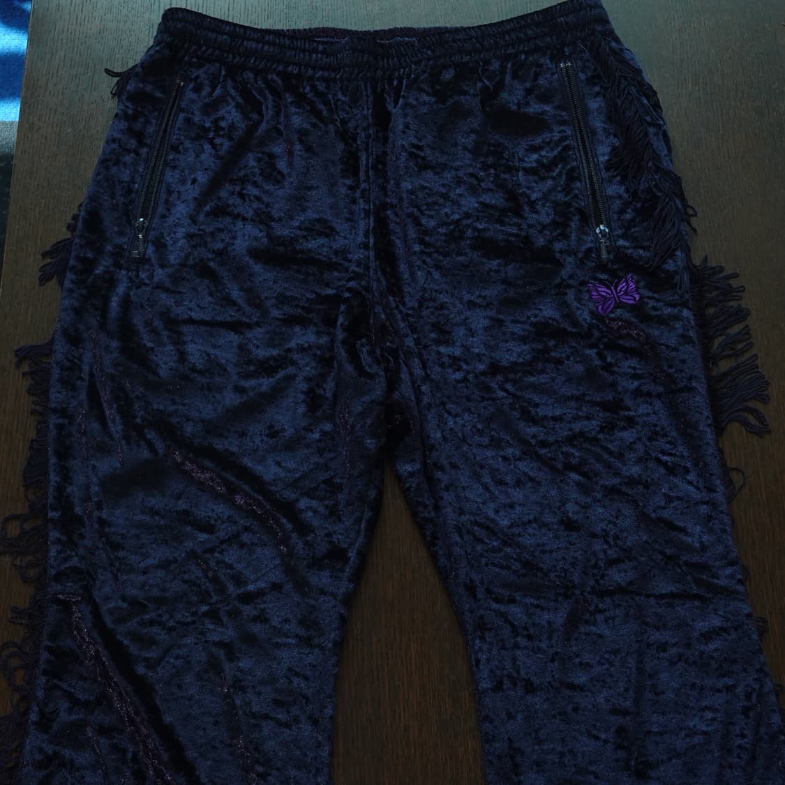 니들스 플레어핏 프린지 벨벳 팬츠 상품이미지3