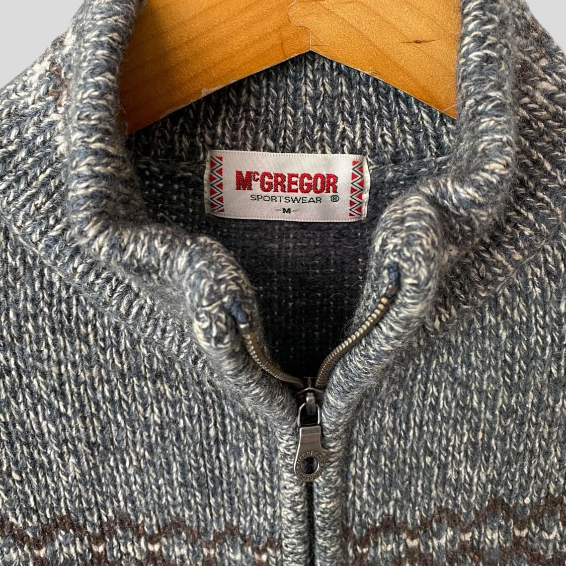 (M)McGREGOR 맥그리거 울 집업 니트 스웨터 상품이미지3