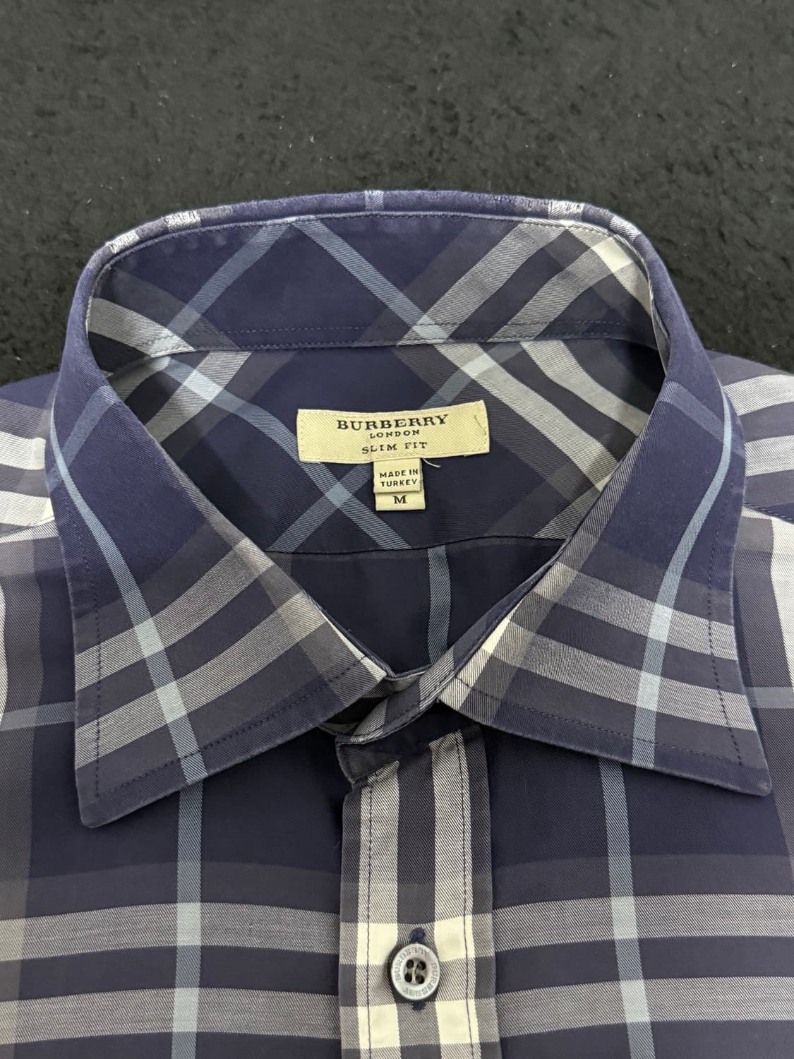 BURBERRY 버버리 체크 반팔 셔츠 M 상품이미지3