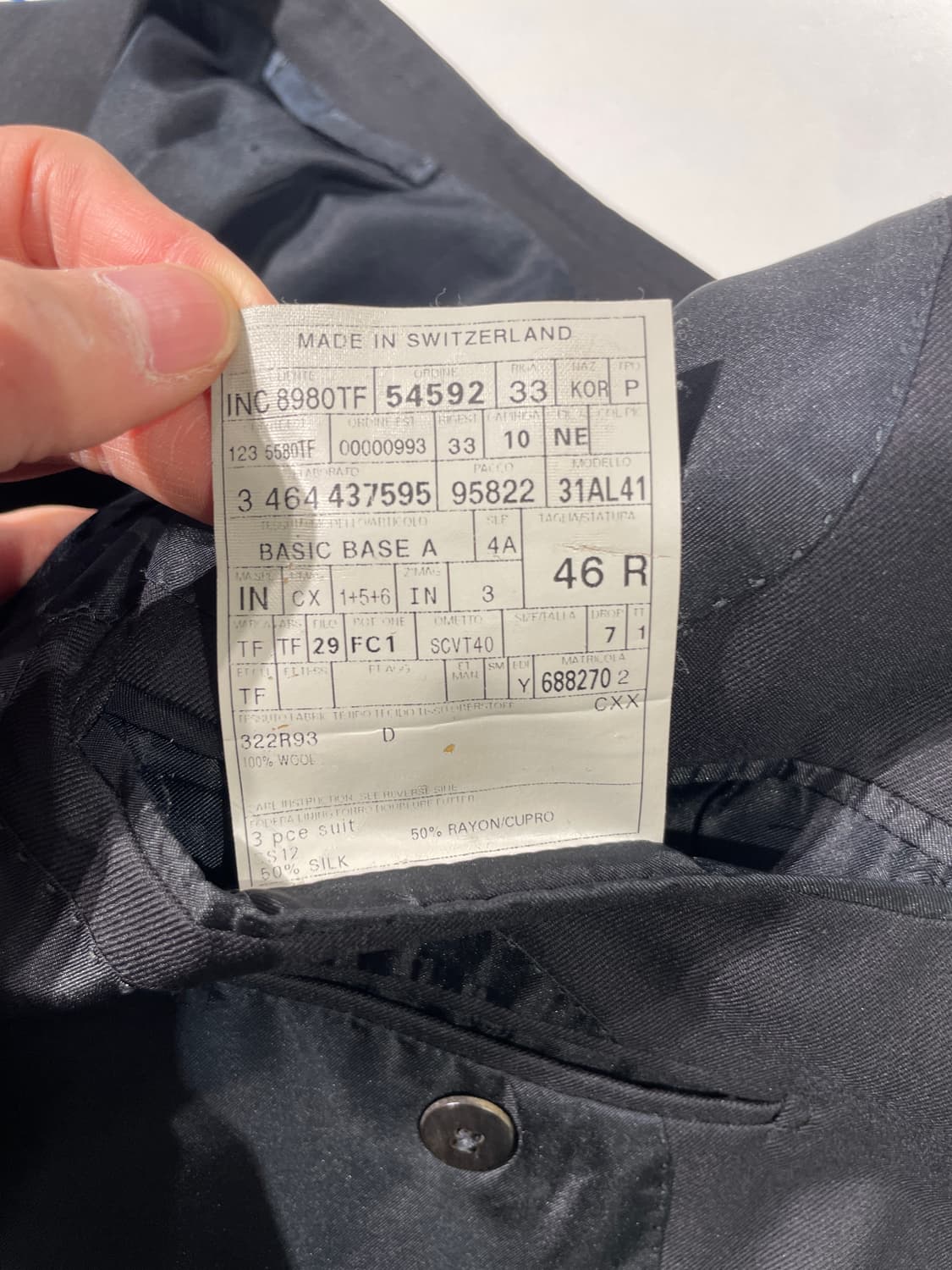 톰포드 블랙 클래식 2B 울 블레이저 상품이미지8