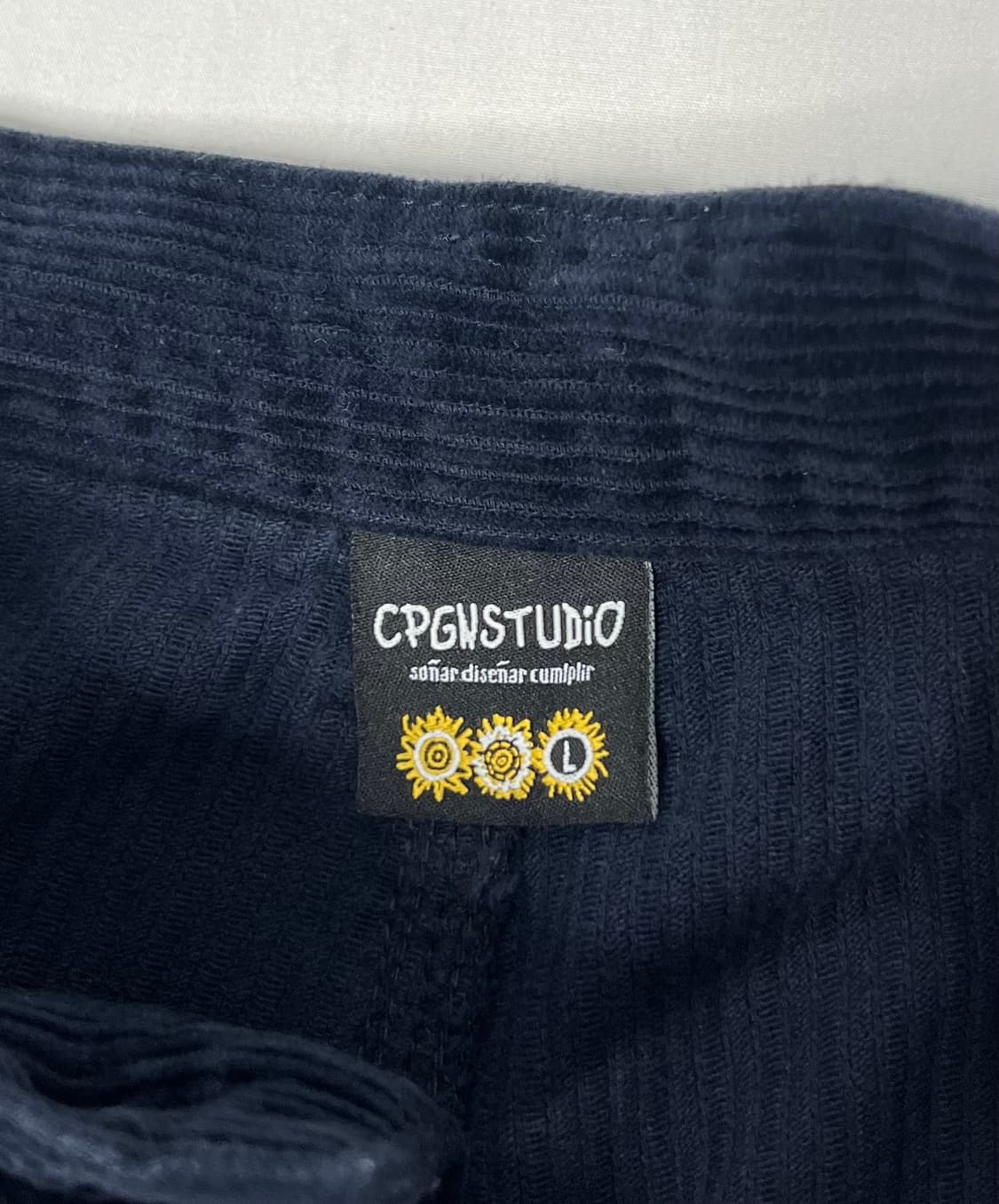 꼼파뇨 네이비 코듀로이 와이드 팬츠 상품이미지4