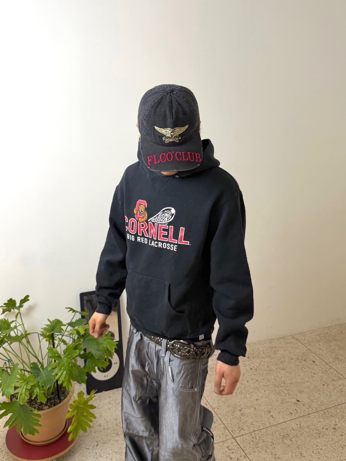 00‘s 러셀 후드티 블랙 상품이미지1