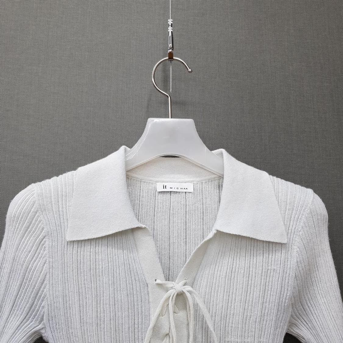 잇미샤 2024 리본 타이 립 니트 S사이즈 상품이미지2