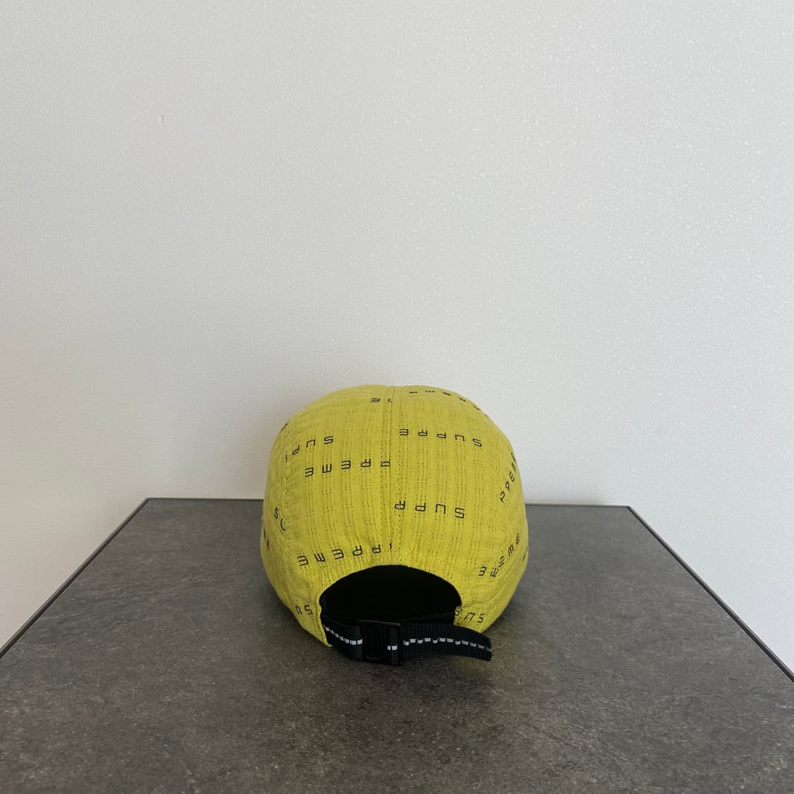 슈프림 스티치 로고 레몬 박스로고 캠프캡 모자 상품이미지4
