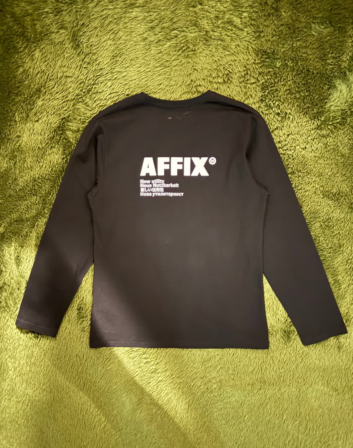 [S] AFFXWRKS 아픽스 오리지널 로고 프린트 롱슬리브 블랙 상품이미지6