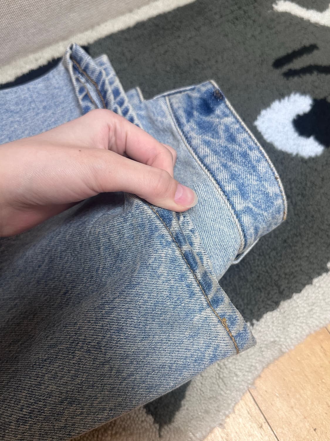 발렌시아가 플레어 데님팬츠 플레어진  775621TJW79 상품이미지8