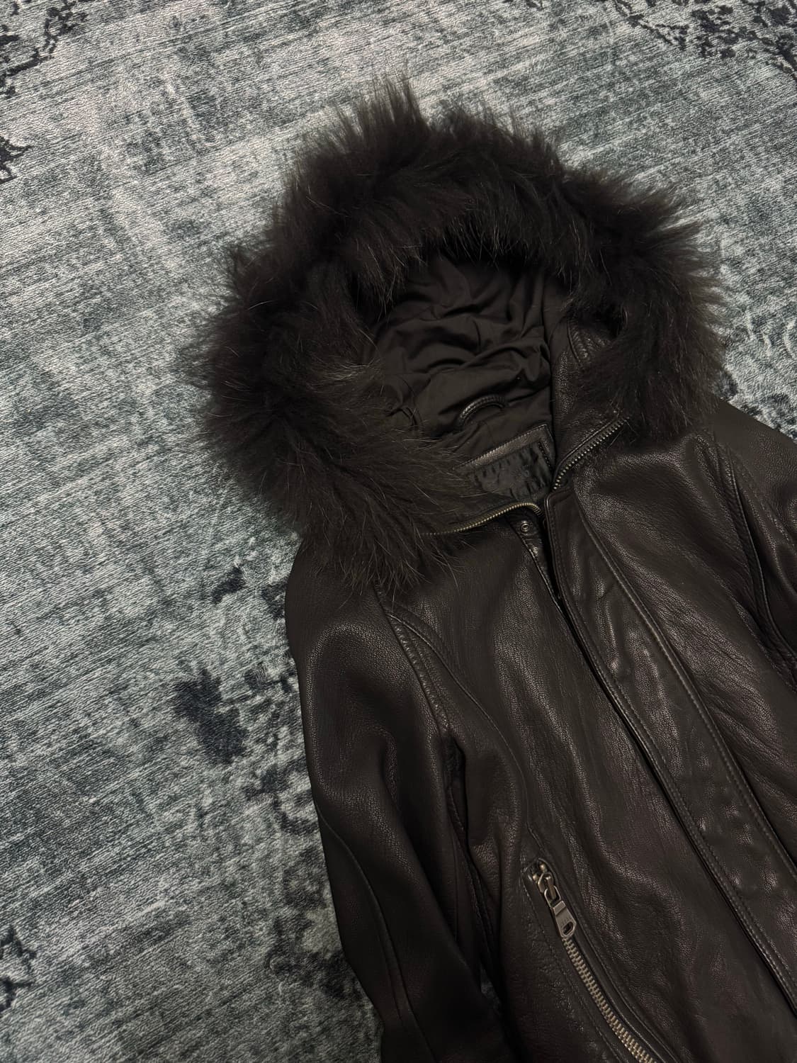 Luv maison 00s archive trimming fur hood 상품이미지2