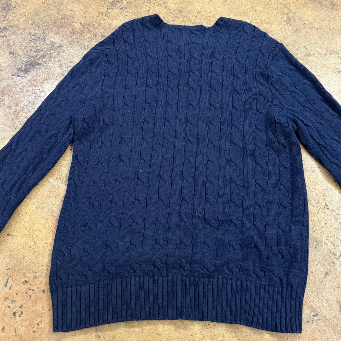 폴로 랄프로렌 네이비 꽈베기 니트  상품이미지4