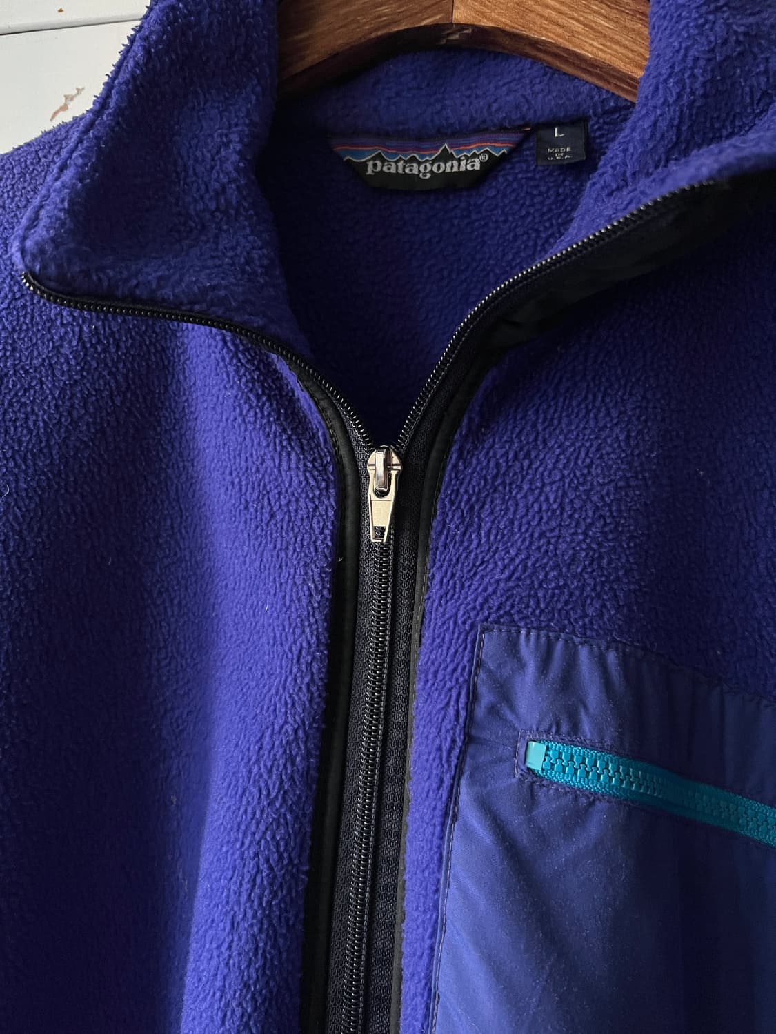 [L]파타고니아 Made in USA 퍼플 플리스 자켓 상품이미지3
