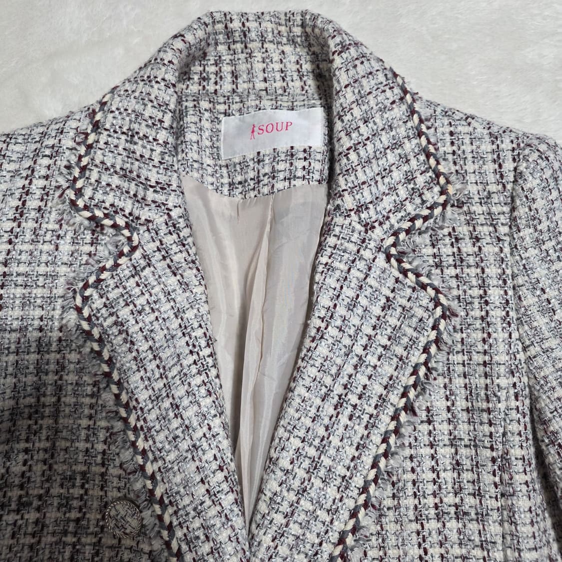 (55)여성 SOUP 트위드 자켓 상품이미지2