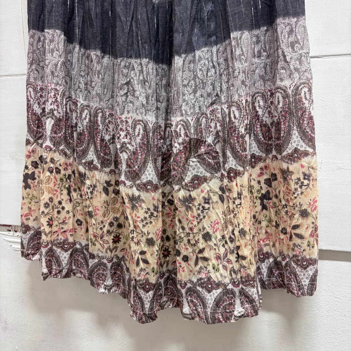 ANAP 패치워크패턴 히피 그런지 롱 스커트 JPN 상품이미지3