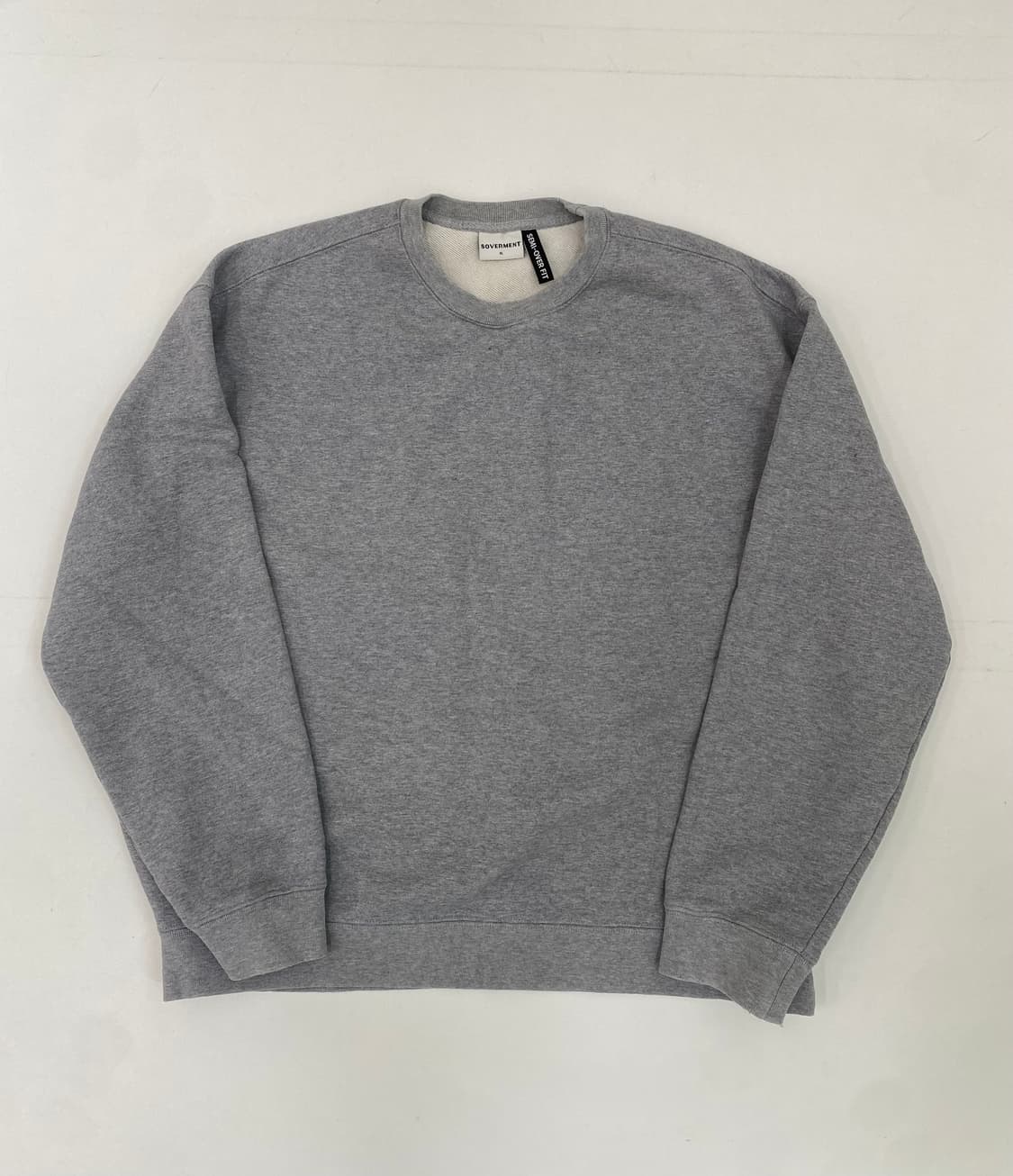 SOVERMENT 맨투맨 티셔츠 회색 xl 상품이미지1